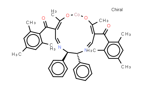 CAS No. 212250-92-5, N,N'-Bis[2-(mesitoyl)-3-oxobutylidene]-(1R,2R)-1,2-diphenylethylenediaminato Cobalt(II)