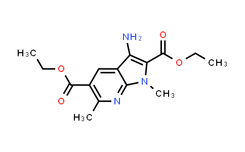 CAS No. 212255-62-4, 1H-Pyrrolo[2,3-b]pyridine-2,5-dicarboxylic acid, 3-amino-1,6-dimethyl-, 2,5-diethyl ester