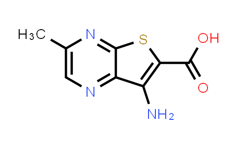 CAS No. 2123445-28-1, 7-Amino-3-methylthieno[2,3-b]pyrazine-6-carboxylic acid