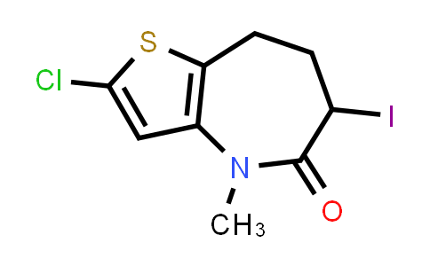 CAS No. 2124261-89-6, 2-Chloro-6-iodo-4-methyl-4,6,7,8-tetrahydro-5H-thieno[3,2-b]azepin-5-one