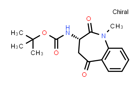 CAS No. 2124261-93-2, tert-Butyl (S)-(1-methyl-2,5-dioxo-2,3,4,5-tetrahydro-1H-benzo[b]azepin-3-yl)carbamate