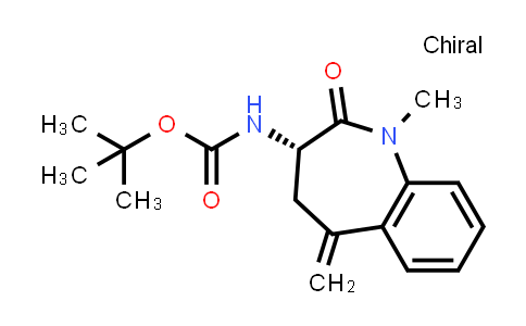 CAS No. 2124261-94-3, tert-Butyl (S)-(1-methyl-5-methylene-2-oxo-2,3,4,5-tetrahydro-1H-benzo[b]azepin-3-yl)carbamate
