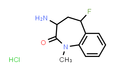DY540123 | 2124262-12-8 | 3-Amino-5-fluoro-1-methyl-1,3,4,5-tetrahydro-2H-benzo[b]azepin-2-one hydrochloride