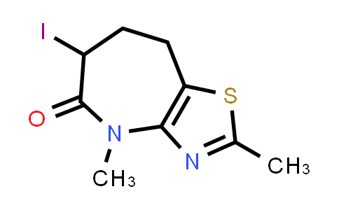 CAS No. 2124262-46-8, 6-Iodo-2,4-dimethyl-4,6,7,8-tetrahydro-5H-thiazolo[4,5-b]azepin-5-one