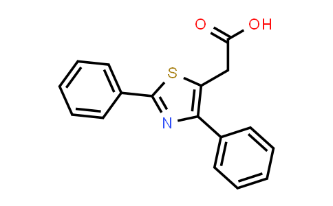 CAS No. 21256-15-5, 2-(2,4-Diphenylthiazol-5-yl)acetic acid