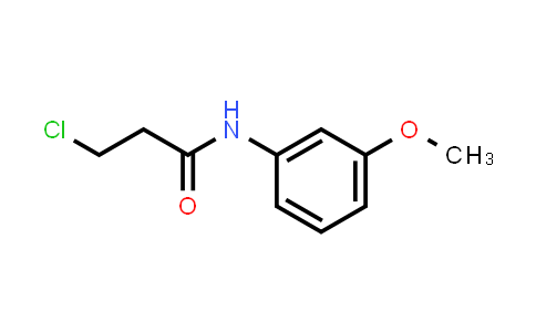 CAS No. 21261-76-7, 3-Chloro-N-(3-methoxyphenyl)propanamide