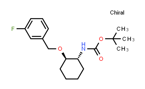 CAS No. 2126143-16-4, tert-butyl ((1R,2R)-2-((3-fluorobenzyl)oxy)cyclohexyl)carbamate