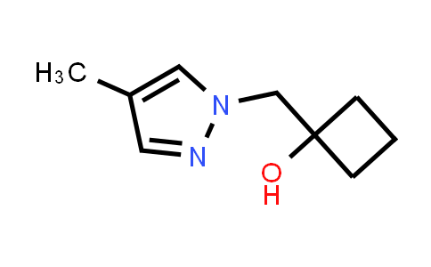 CAS No. 2126163-32-2, 1-[(4-Methyl-1H-pyrazol-1-yl)methyl]cyclobutan-1-ol