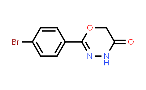 CAS No. 2126176-84-7, 2-(4-Bromophenyl)-5,6-dihydro-4H-1,3,4-oxadiazin-5-one