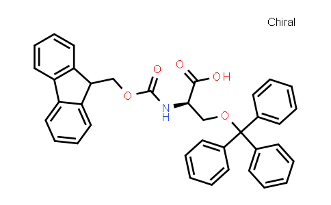 CAS No. 212688-51-2, N-(((9H-Fluoren-9-yl)methoxy)carbonyl)-O-trityl-D-serine