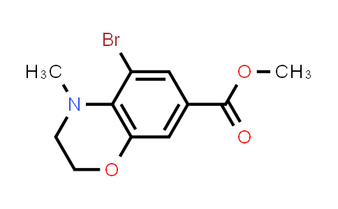 CAS No. 2131191-72-3, Methyl 5-bromo-4-methyl-3,4-dihydro-2H-benzo[b][1,4]oxazine-7-carboxylate