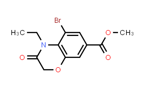 CAS No. 2131192-04-4, Methyl 5-bromo-4-ethyl-3-oxo-3,4-dihydro-2H-benzo[b][1,4]oxazine-7-carboxylate