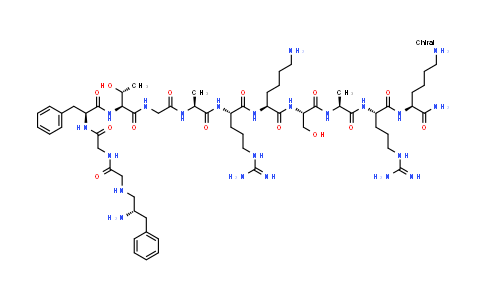 CAS No. 213130-17-7, N-[(2S)-2-Amino-3-phenylpropyl]glycylglycyl-L-phenylalanyl-L-threonylglycyl-L-alanyl-L-arginyl-L-lysyl-L-seryl-L-alanyl-L-arginyl-L-lysinamide