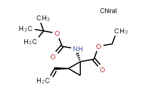CAS No. 213316-49-5, (1R,2S)-rel-Ethyl 1-((tert-butoxycarbonyl)amino)-2-vinylcyclopropanecarboxylate