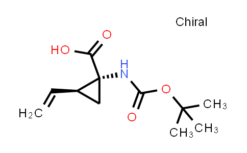CAS No. 213316-50-8, rel-(1R,2S)-1-[[(1,1-Dimethylethoxy)carbonyl]amino]-2-ethenylcyclopropanecarboxylic acid