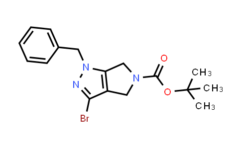 CAS No. 2133421-27-7, tert-Butyl 1-benzyl-3-bromo-4,6-dihydropyrrolo[3,4-c]pyrazole-5(1H)-carboxylate