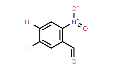 CAS No. 213382-40-2, 4-Bromo-5-fluoro-2-nitrobenzaldehyde