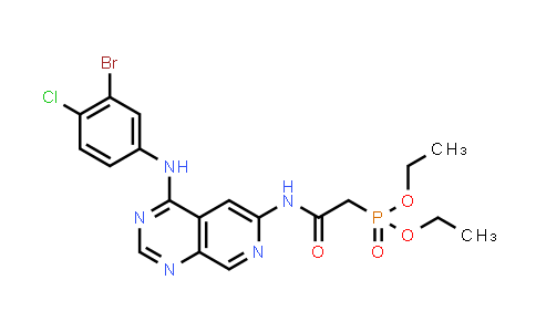 CAS No. 2135696-76-1, Diethyl (2-((4-((3-bromo-4-chlorophenyl)amino)pyrido[3,4-d]pyrimidin-6-yl)amino)-2-oxoethyl)phosphonate