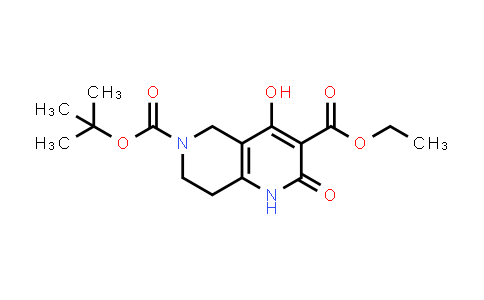 CAS No. 2135936-05-7, 6-(tert-Butyl) 3-ethyl 4-hydroxy-2-oxo-1,5,7,8-tetrahydro-1,6-naphthyridine-3,6(2H)-dicarboxylate