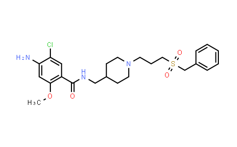 CAS No. 213600-06-7, 4-Amino-5-chloro-2-methoxy-N-[[1-[3-[(phenylmethyl)sulfonyl]propyl]-4-piperidinyl]methyl]benzamide