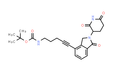 CAS No. 2136248-15-0, tert-Butyl (5-(2-(2,6-dioxopiperidin-3-yl)-1-oxoisoindolin-4-yl)pent-4-yn-1-yl)carbamate