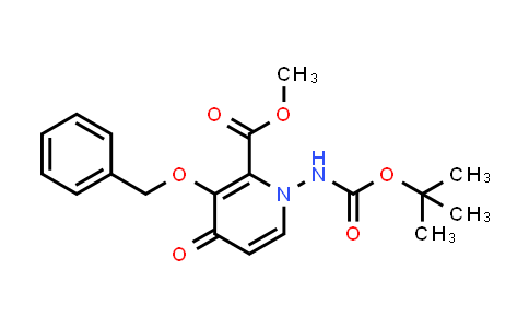 CAS No. 2136287-59-5, Methyl 3-(benzyloxy)-1-((tert-butoxycarbonyl)amino)-4-oxo-1,4-dihydropyridine-2-carboxylate