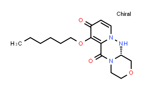 CAS No. 2136287-67-5, (R)-7-(Hexyloxy)-3,4,12,12a-tetrahydro-1H-[1,4]oxazino[3,4-c]pyrido[2,1-f][1,2,4]triazine-6,8-dione