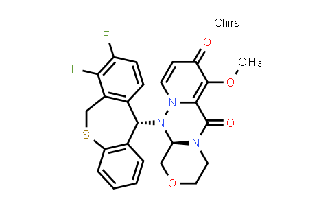 CAS No. 2136287-80-2, (R)-12-((S)-7,8-Difluoro-6,11-dihydrodibenzo[b,e]thiepin-11-yl)-7-methoxy-3,4,12,12a-tetrahydro-1H-[1,4]oxazino[3,4-c]pyrido[2,1-f][1,2,4]triazine-6,8-dione