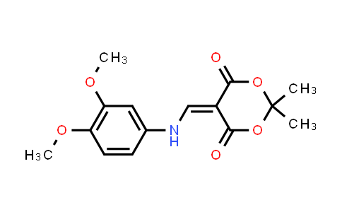 CAS No. 213699-53-7, 1,3-Dioxane-4,6-dione, 5-[[(3,4-dimethoxyphenyl)amino]methylene]-2,2-dimethyl-
