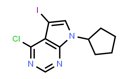 CAS No. 213745-17-6, 4-Chloro-7-cyclopentyl-5-iodopyrrolo[2,3-d]pyrimidine