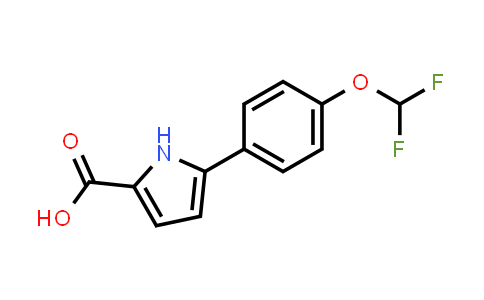 CAS No. 2138114-35-7, 5-(4-(Difluoromethoxy)phenyl)-1H-pyrrole-2-carboxylic acid