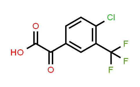 CAS No. 2138192-04-6, 2-(4-Chloro-3-(trifluoromethyl)phenyl)-2-oxoacetic acid
