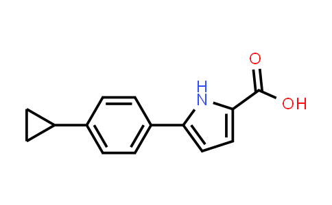 CAS No. 2138546-95-7, 5-(4-Cyclopropylphenyl)-1H-pyrrole-2-carboxylic acid