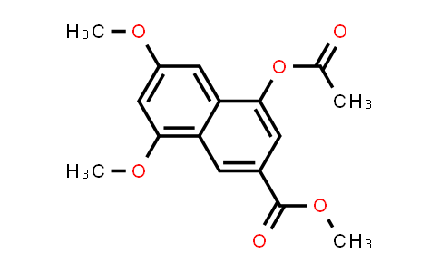 CAS No. 213967-85-2, 2-Naphthalenecarboxylic acid, 4-(acetyloxy)-6,8-dimethoxy-, methyl ester