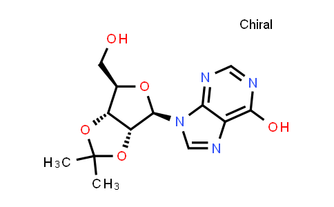 CAS No. 2140-11-6, 9-((3aR,4R,6R,6aR)-6-(Hydroxymethyl)-2,2-dimethyltetrahydrofuro[3,4-d][1,3]dioxol-4-yl)-9H-purin-6-ol