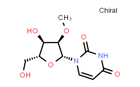 CAS No. 2140-76-3, 1-((2R,3R,4R,5R)-4-Hydroxy-5-(hydroxymethyl)-3-methoxytetrahydrofuran-2-yl)pyrimidine-2,4(1H,3H)-dione