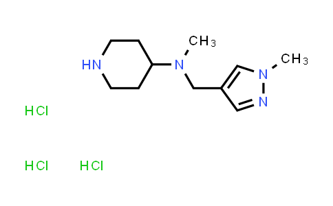 CAS No. 2140305-20-8, N-Methyl-N-[(1-methyl-1H-pyrazol-4-yl)methyl]piperidin-4-amine trihydrochloride