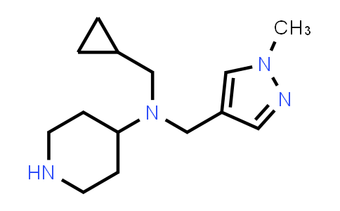 CAS No. 2140305-23-1, N-(Cyclopropylmethyl)-N-[(1-methyl-1H-pyrazol-4-yl)methyl]piperidin-4-amine