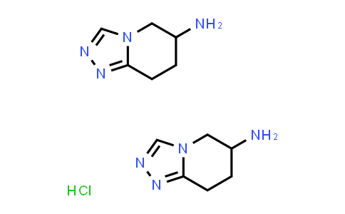 CAS No. 2140305-34-4, 5,6,7,8-Tetrahydro-[1,2,4]triazolo[4,3-a]pyridin-6-amine hemihydrochloride