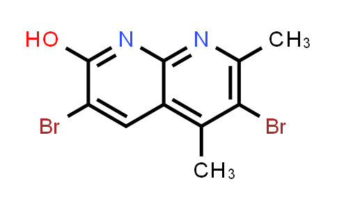 CAS No. 2140316-48-7, 3,6-Dibromo-5,7-dimethyl-1,8-naphthyridin-2-ol