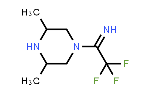 CAS No. 2140316-50-1, 1-(3,5-Dimethylpiperazin-1-yl)-2,2,2-trifluoroethan-1-imine