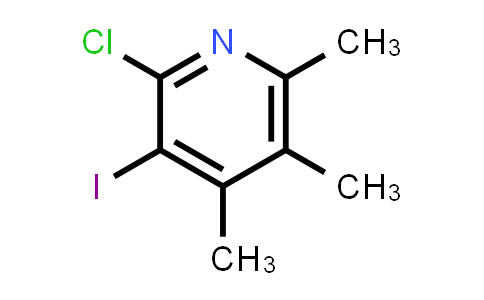 CAS No. 2140326-91-4, 2-Chloro-3-iodo-4,5,6-trimethylpyridine