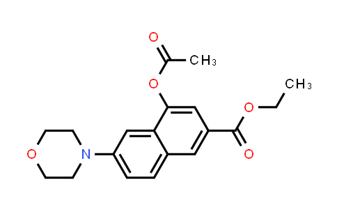CAS No. 214115-75-0, 2-Naphthalenecarboxylic acid, 4-(acetyloxy)-6-(4-morpholinyl)-, ethyl ester