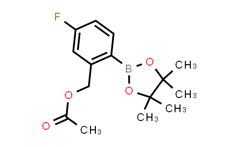 CAS No. 2142562-01-2, 5-Fluoro-2-(4,4,5,5-tetramethyl-1,3,2-dioxaborolan-2-yl)benzyl acetate