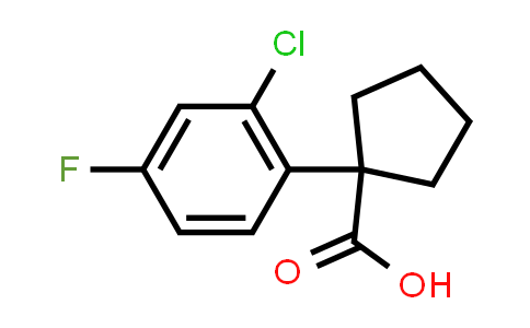 CAS No. 214263-01-1, 1-(2-Chloro-4-fluorophenyl)cyclopentanecarboxylic acid