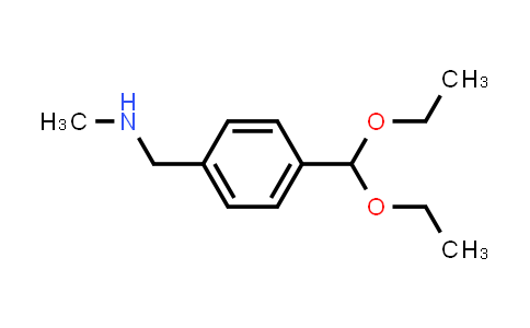 CAS No. 214424-26-7, Benzenemethanamine, 4-(diethoxymethyl)-N-methyl-