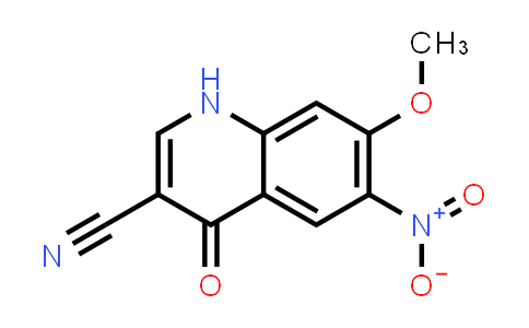 CAS No. 214470-27-6, 3-Quinolinecarbonitrile, 1,4-dihydro-7-methoxy-6-nitro-4-oxo-