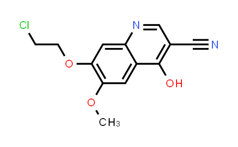 CAS No. 214470-61-8, 3-Quinolinecarbonitrile, 7-(2-chloroethoxy)-4-hydroxy-6-methoxy-