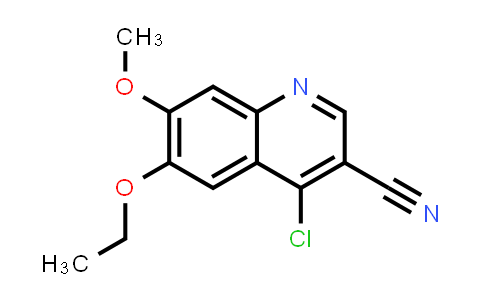 CAS No. 214470-75-4, 3-Quinolinecarbonitrile, 4-chloro-6-ethoxy-7-methoxy-