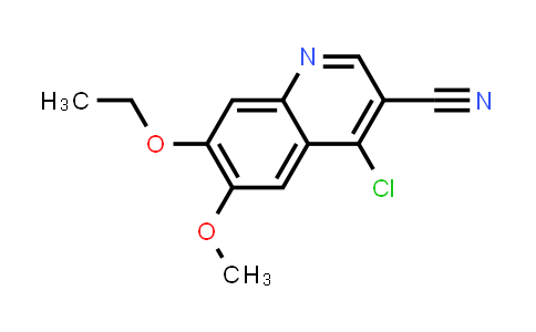 CAS No. 214475-98-6, 3-Quinolinecarbonitrile, 4-chloro-7-ethoxy-6-methoxy-